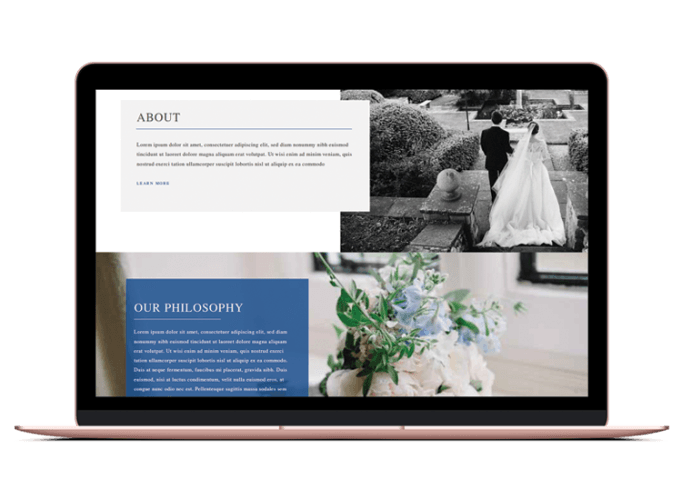 Over lapping text and image examples