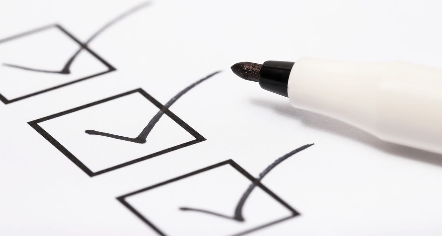 What makes a great website design? Tick list